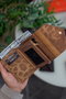 Zoozie Bags Cartera Mujer Dorado Leopardo Elegante Sofisticada Cuero PU 12x1.5x9.5cm